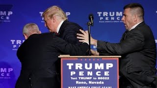 Donald Trump rushed off stage during rally in Nevada [upl. by Keene]