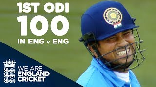 Sachin Tendulkars 1st ODI Century In England Against England  Highlights [upl. by Valera]