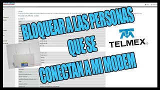 COMO BLOQUEAR A INTRUSOS DE MI MODEM INFINITUM TELMEX  Módem Arcadyan [upl. by Ragas]