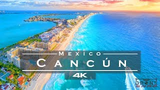 Cancún Mexico 🇲🇽  by drone 4K [upl. by Anelet166]