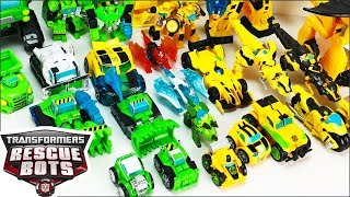 Transformers Rescue Bots Toys Collection Featuring Boulder and Bumblebee [upl. by Eceinaj431]