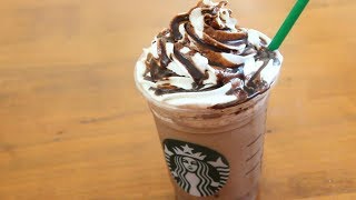 Starbucks Double Chocolate Chip Frappuccino  4 ingredients [upl. by Yruoc]