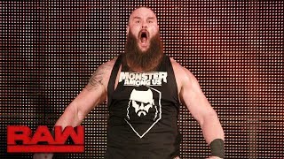 Braun Strowman is rehired Raw Jan 15 2018 [upl. by Losse]