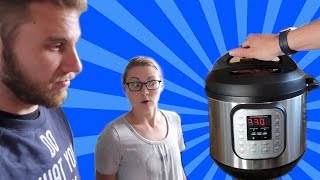 LEARNING TO USE A PRESSURE COOKER WITHOUT INSTRUCTIONS 82517 [upl. by Toffic]