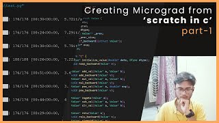 Creating AndrejKarpathys Micrograd in C from scratch  Part1 [upl. by Gorlin]