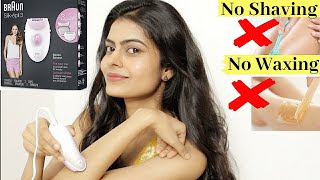 Braun Epilator  Braun Silk epil 3  Epilator  How to use Epilator  Review amp Demo [upl. by Tik]