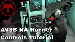 DCS AV8B NA Harrier Controls Cockpit Tutorial [upl. by Lettig]