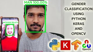 Gender Detection using CNN Python Keras OpenCV  Detect gender amp faces on realtime video streams [upl. by Labotsirhc]