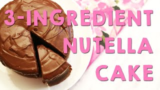 Nutella Cake  Peachy Bunny Bakes  YUM Desserts [upl. by Bloomer108]