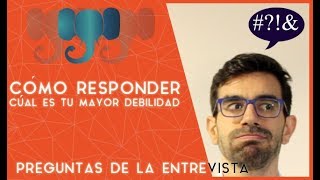 Entrevista de trabajo CUÁLES SON TUS DEBILIDADES⁉😎 [upl. by Shamma706]