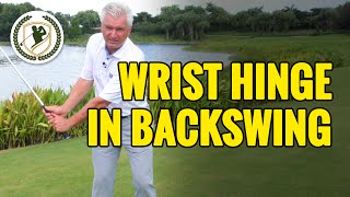 PROPER WRIST HINGE IN GOLF BACKSWING [upl. by Perrine]