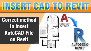 How To Insert Autocad File In Revit  Correct Way To Insert CAD File on Revit Project [upl. by Suivatra]