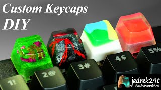 Making Custom Resin Keycaps  RESIN ART [upl. by Jenks947]