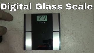 How To Operate The Digital Glass Weight Scale From Walgreens [upl. by Susejedairam596]