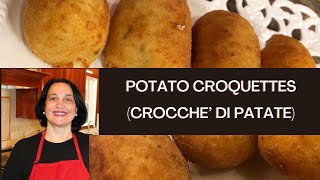 Italian Potato Croquettes  Potato Croquettes Recipe  Crocche’ di Patate [upl. by Frame]