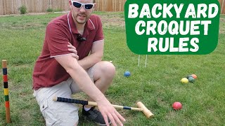 How To Play Croquet Backyard 9 Wicket Croquet [upl. by Hoeve]