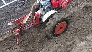 Honda F600 Tiller with Plough [upl. by Abert732]