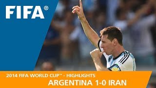 Argentina v Iran  2014 FIFA World Cup  Match Highlights [upl. by Nilya]