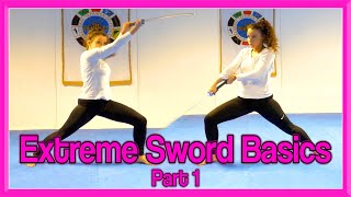 Sword Strikes amp Blocks Tutorial  Extreme Sword Basics Part 1 [upl. by Amlus]