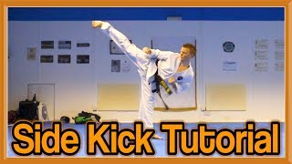 Taekwondo Side Kick Tutorial  GNT How to [upl. by Yclehc]