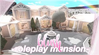 BLOXBURG  Blush Roleplay Mansion  House Build [upl. by Emie]