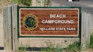 Beach Campground Holland State Park Michigan [upl. by Kennedy815]