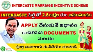 Intercaste Marriage scheme application process 2021  25 lakhs incentive [upl. by Ellenej]