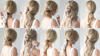 EASY BACK TO SCHOOL HAIRSTYLES 🍎 Everyday Hairstyles [upl. by Maclean218]