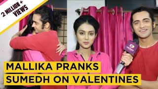 Mallika Singh Aka Radha Pranks Sumedh Mudgalkar Aka Krishna On Valentines  Exclusive [upl. by Jaye215]