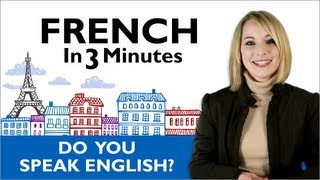 Learn French  Asking quotDo You Speak Englishquot In France [upl. by Abeu]