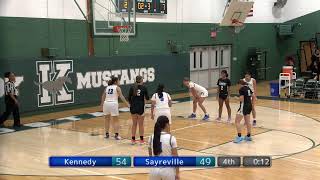 Girls Varsity Basketball Kennedy vs Sayreville [upl. by Nibuz]