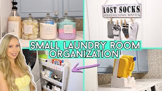 20 BRILLIANT Small Laundry Room Organization Hacks [upl. by Aivyls]