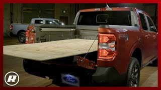 2022 Ford Maverick truck bed demonstration [upl. by Crespi]