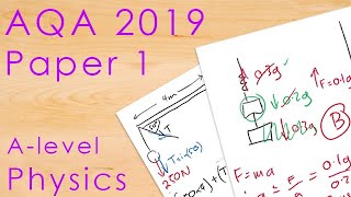 AQA 2019 Paper 1  Alevel Physics Past Paper [upl. by Clayson]