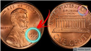 100000 Penny 1999 Lincoln Memorial Cent  Wide AM [upl. by Rurik187]