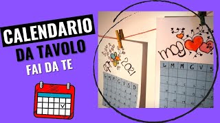 Come fare un CALENDARIO da scrivania fai da te 💖 Facile e veloce  How to make Easy DIY CALENDAR [upl. by Janeczka]