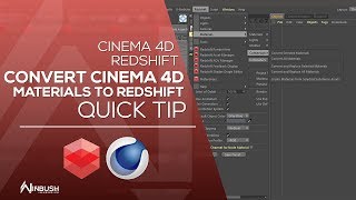 Convert Cinema 4d materials to Redshift materials [upl. by Laved39]