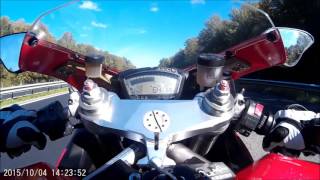 Ducati 848 SBK full termignoni max speed and wheeling [upl. by Nibbor]