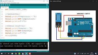 Sensor DHT11  Medir Temperatura y humedad relativa  Arduino [upl. by Fisuoy898]