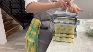 How to Make Ravioli with Marcato Atlas 150 amp Ravioli Attachment [upl. by Anaizit489]