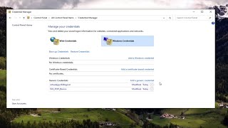 How to Remove Network Credentials in Windows 10 [upl. by Nannoc]