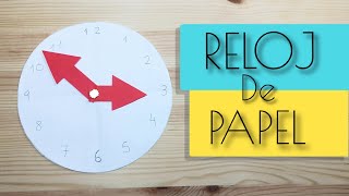 COMO HACER UN RELOJ DE PAPEL [upl. by Adriaens]