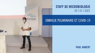 Embolie pulmonaire et COVID19 [upl. by Trumann]