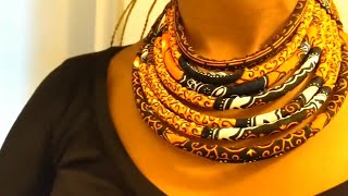 Fabric Necklace do it yourself [upl. by Neyr416]