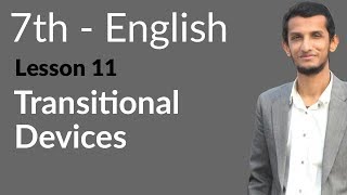 7th Class English Ch 11  Transitional devices 7th Class English [upl. by Arnon]