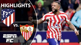 Atletico Madrid vs Sevilla  La Liga Highlights  ESPN FC [upl. by Ekyt]