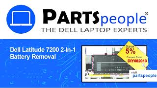 Dell Latitude 7200 2In1 T04J001 Battery HowTo Video Tutorial [upl. by Shulem748]