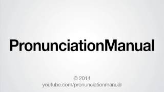 How to Pronounce PronunciationManual [upl. by Naek]