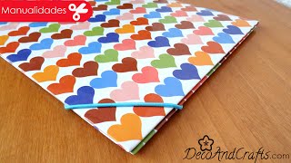 Folder  Carpeta decorada para uso diario  DIY  DecoAndCrafts [upl. by Cora]