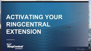 Account Activation New Users  RingCentral Tutorial [upl. by Magnus]